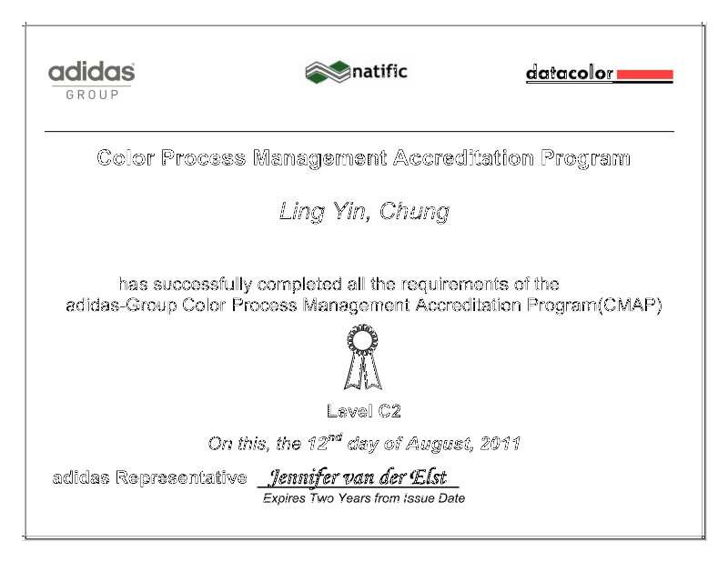 adidas CMAP FTC Level-C2-4 Certificate