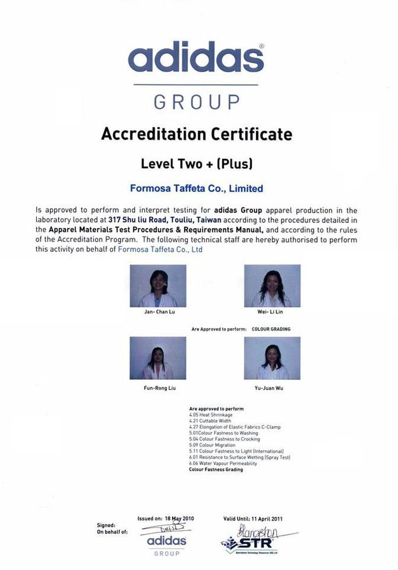 Adidas Certification 1