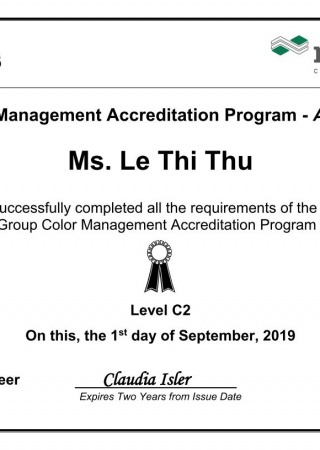 CMAP Certificate for Mr. Le Thi Thu_Level C2