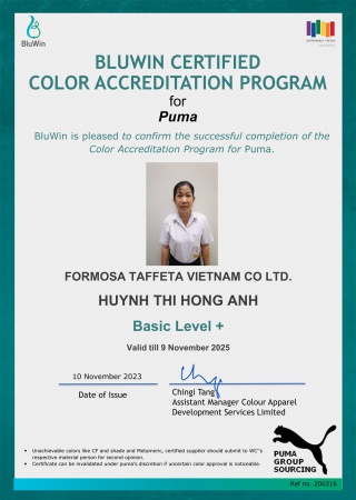 PUMA Color-Accredited Technician: Huynh Thi Hong Anh