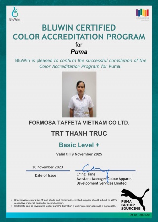 PUMA Color-Accredited Technician: Trt Thanh Truc