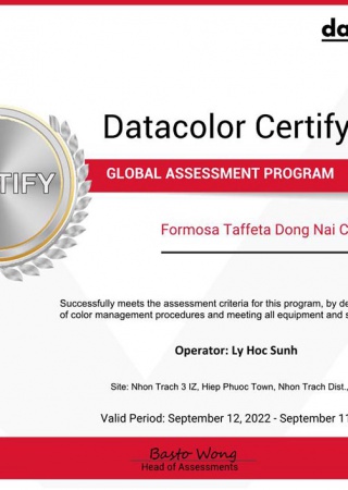 Ly Hoc Sunh, Datacolor Certify Operator
