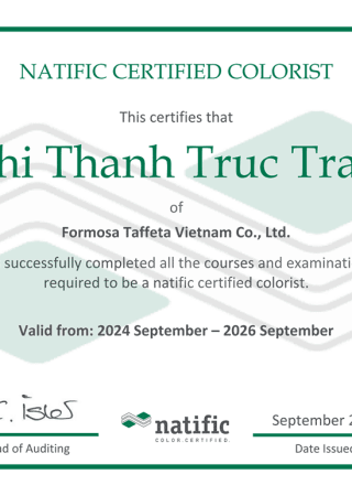 Thi Thanh Truc Tran, natific Certified Colorist