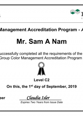 CMAP Certificate for Mr. Sam A Nam_Level C2